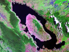 Lake Toba, Indonesia - Landsat photo of Lake Toba