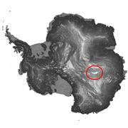 Lake Vostok - Location within Antarctica (NASA)