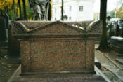 Euler's grave at the Alexander Nevsky Monastery.