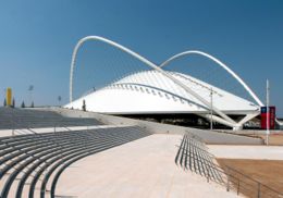 The Athens Olympic Velodrome, designed by Santiago Calatrava.
