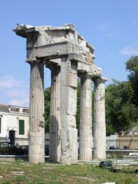 Remains of the West Gate of the agora