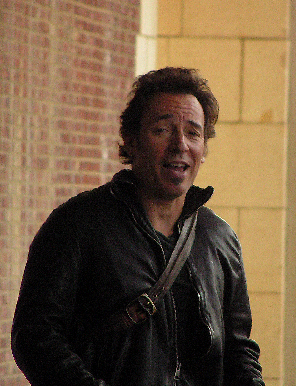 "The Boss" in Asbury Park, New Jersey on April 20, 2005