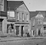 A slave auction house on Whitehall St.