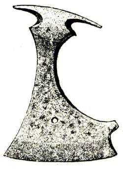 Iron axehead from Swedish Iron Age, found at Gotland, Sweden