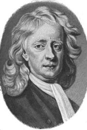 Engraving after Enoch Seeman's 1726 portrait of Newton