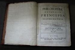 Newton's own copy of his Principia, with hand written corrections for the second edition.