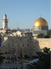 The Temple Mount in Jerusalem.