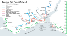 İstanbul rail transit map