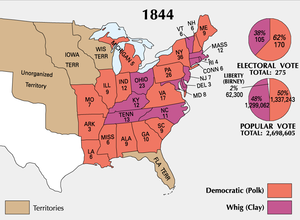 Presidential electoral votes by state.