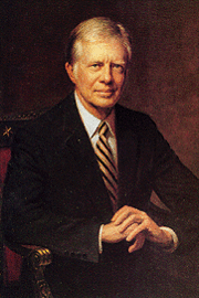 Official White House portrait of Jimmy Carter