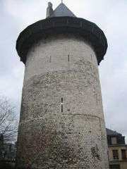 The structure in Rouen where she was imprisoned during her trial has become known as the Joan of Arc tower.  During one of her escape attempts she leaped from a different tower, probably of similar construction.