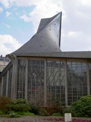 A modern church in Joan of Arc's honor stands on the site of her execution in Rouen.