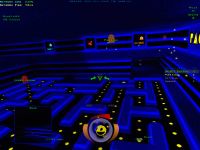Screenshot of the level Pac-Box for Descent 3.