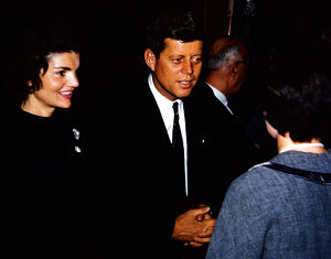 Kennedy campaigning with Jackie Kennedy in Appleton, Wisconsin, in March 1960