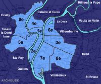 The arrondissements of Lyon.