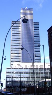 The CIS Tower is one of the many company Headquarters in the city