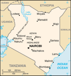 Map of Kenya