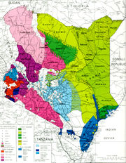 Ethnicity and dialects in Kenya.