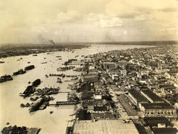 Kolkata port in 1945. It was an important military port during WW2.