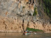 The rivers are very important for transportation: A ferryboat on the Nam Ou river.