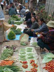 A street market in Luang Prabang