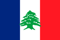 The flag of Greater Lebanon (1920-1943).