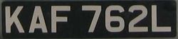 Early ANPR systems were unable to read white or silver lettering on black background, as permitted on UK vehicles built prior to 1973.