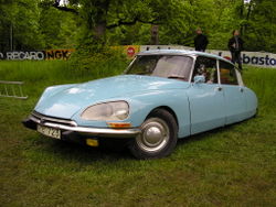 The 1955 Citroën DS; revolutionary visual design and technological innovation.