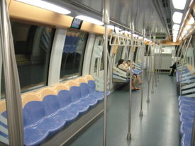 The French-manufactured Alstom Metropolis Cars are the newest rolling stock on the MRT network.