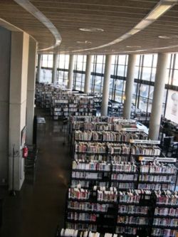 A modern-style library in Chambéry