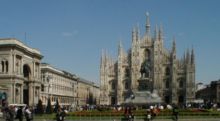 The Duomo is the symbol of Milan.