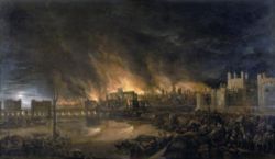 The Great Fire of London destroyed large parts of the city in 1666.