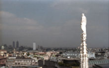 View of Milan from the Duomo.