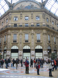 Inside Vittorio Emanuele II Gallery