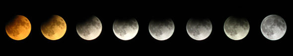A partial lunar eclipse, 07.09.2006.