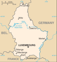 The largest towns are Luxembourg City, Esch-sur-Alzette, Dudelange, and Differdange.