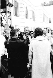 LBJ visits Shriners Hospital in Portland, Oregon, in September 1964.