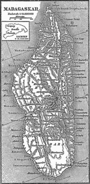 An 1888 map of Madagascar