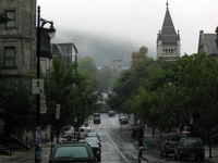 McTavish Street on a foggy day