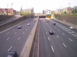 Ville-Marie Highway, near Old Montreal