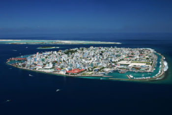 The capital of the Maldives, Malé