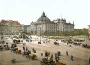 Justizpalast, postcard late 19th century