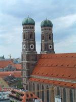 The Frauenkirche as seen from the top of the town hall