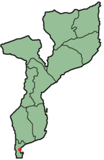 Location in Mozambique