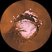 Mars' northern ice cap.