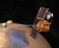 Artist's concept of the 2001 Mars Odyssey