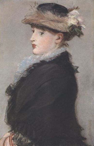 Image:Manet, Femme au Chapeau a plume grise.jpg