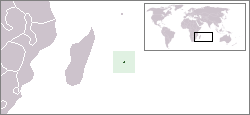 Location of Mauritius