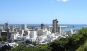 Port Louis, capital of Mauritius.
