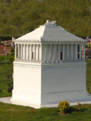 Scale model of the Mausoleum, at Miniatürk, Istanbul